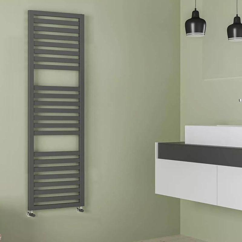 Termoarredo idraulico modello Cuneo 1800x500 dritto - Antracite by CeramicStore | Lo specialista del tuo bagno