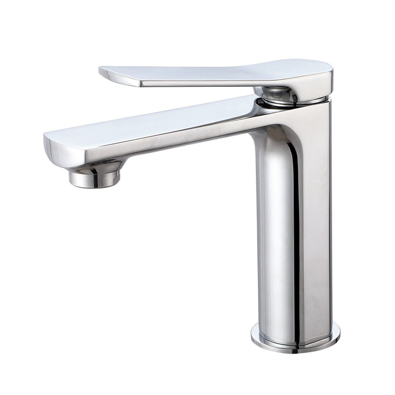 Composizione di miscelatori per lavabo, bidet e doccia due vie tondo in ottone cromato Lumix by CeramicStore | Lo specialista del tuo bagno
