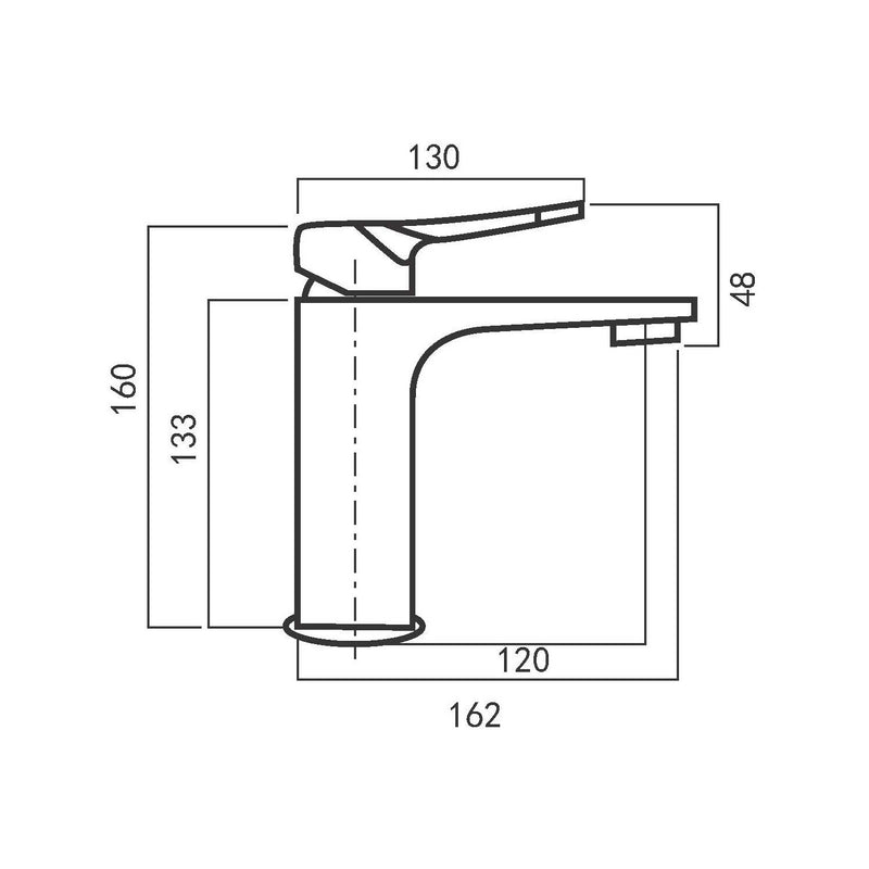 Composizione di miscelatori per lavabo, bidet e doccia due vie tondo in ottone cromato Lumix by CeramicStore | Lo specialista del tuo bagno