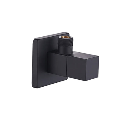 Rubinetto sottolavabo quadrato Rubiflux in ottone - Nero Opaco