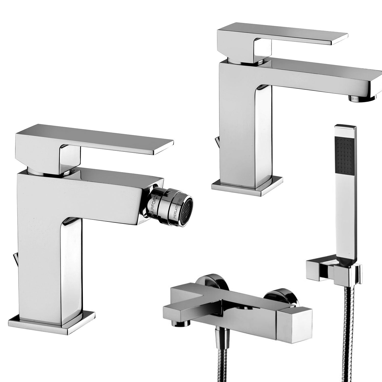 Set di miscelatori Paffoni Elle lavab, bidet e vasca ottone cromo by CeramicStore | Lo specialista del tuo bagno