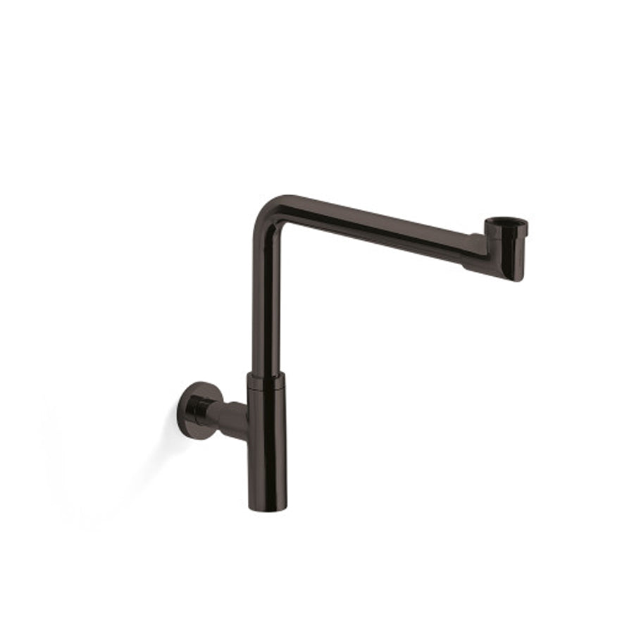 Scarico A Pulsante Per Lavabo 66 Mm - Nero Opaco, Filettatura M8, In Ottone, Adatto Per Bagno E Cucina