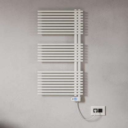 Termoarredo elettrico bianco Lazzarini E-Garda a 35 tubi resistenza 1000 watt by CeramicStore | Lo specialista del tuo bagno