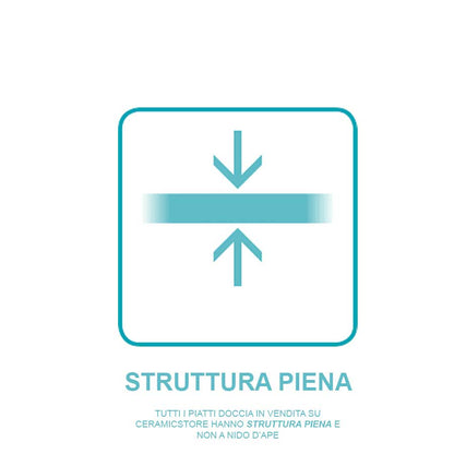 Piatto Doccia filopavimento 70x90 bianco in resina effetto pietra Emoji riducibile by CeramicStore | Lo specialista del tuo bagno