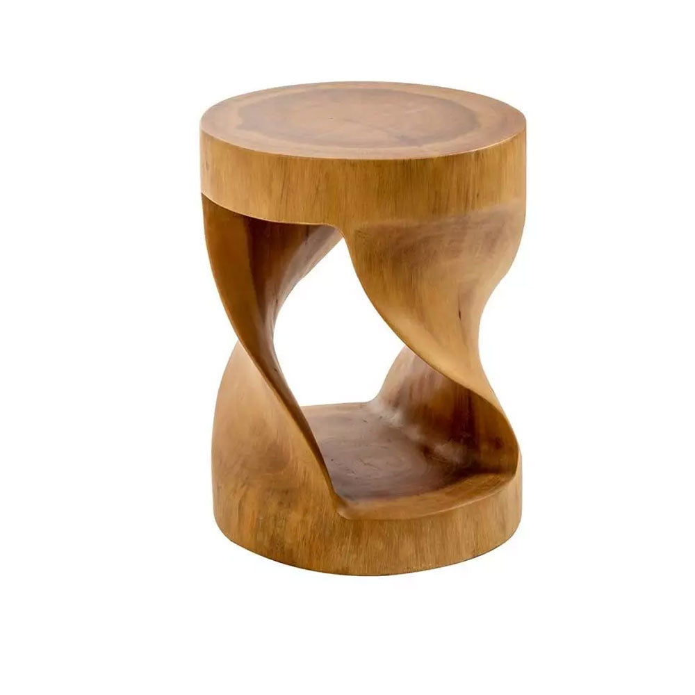 Sgabello 'Twister' in legno di Suar by Cipi  à˜ 34
