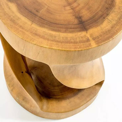 Sgabello 'Twister' in legno di Suar by Cipi  à˜ 34