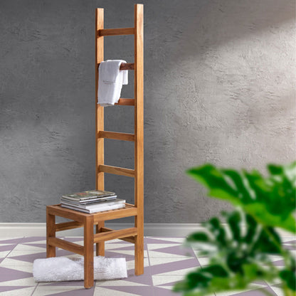 Sedia modello 'Arya' in legno Teak by Cipi cm 45 x 40 x 180h by CeramicStore | Lo specialista del tuo bagno