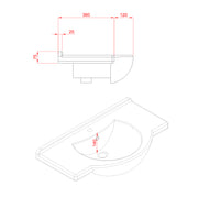 Mobile bagno a terra modello Rimini07 cm 85x195x48 laccato lucido bianco by CeramicStore | Lo specialista del tuo bagno
