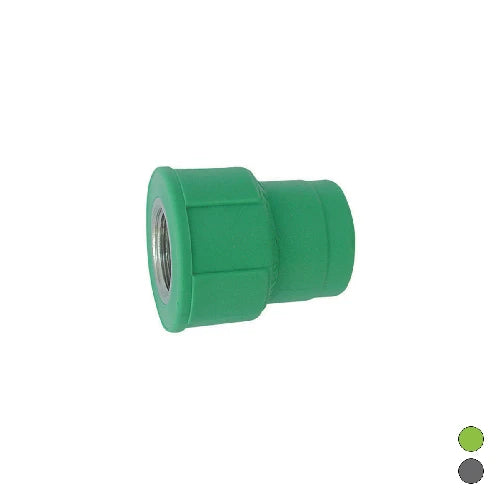 Raccordo filettato femmina in polipropilene 1/2 x diam. 20