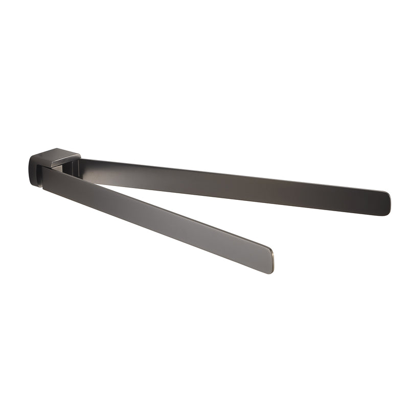 Portasalviette a snodo Gedy serie Pirenei - Gun Metal by CeramicStore | Lo specialista del tuo bagno