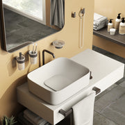 Portasalviette a snodo Gedy serie Pirenei - Gun Metal by CeramicStore | Lo specialista del tuo bagno