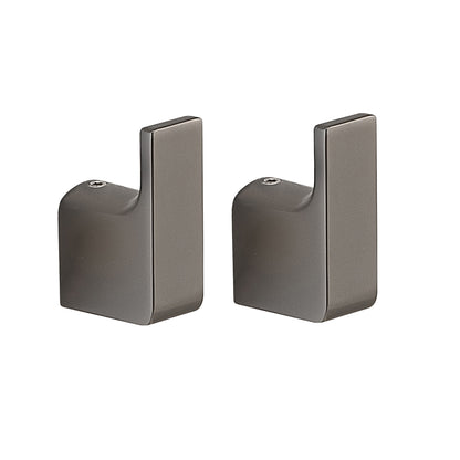 Appendiabiti 2 pezzi a muro Gedy serie Pirenei - Gun Metal by CeramicStore | Lo specialista del tuo bagno