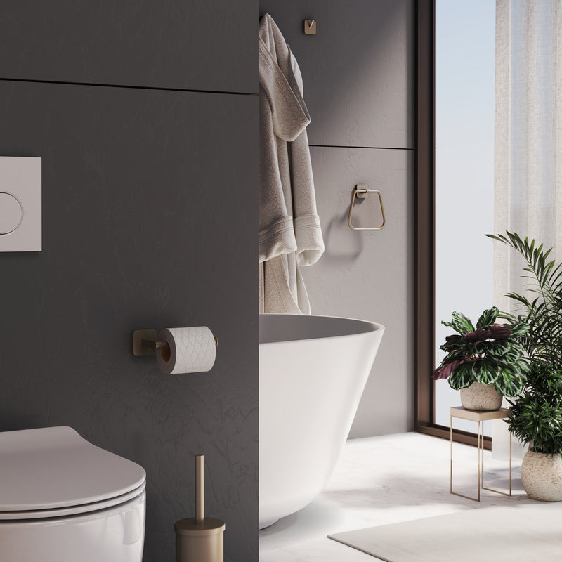 2 appendiabiti Gedy modello Tonga 4.7x3.1xH4.9 cm - Oro Matt by CeramicStore | Lo specialista del tuo bagno