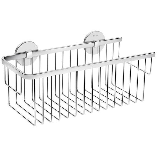 Griglia porta sapone doccia tipo cesta ad incollo - collezione 'Duo-Round' by Cosmic - in ottone cromato by CeramicStore | Lo specialista del tuo bagno