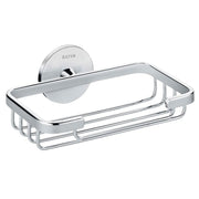 Griglia porta sapone doccia da incollo collezione 'Duo Round' by Cosmic - in ottone cromato - 15x11x5,5 cm by CeramicStore | Lo specialista del tuo bagno