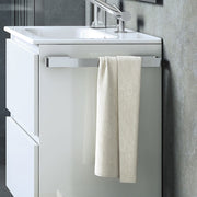 Porta asciugamano a muro in acciaio cromato della collezione 'Line' by Cosmic - cm 40x6,5x3 by CeramicStore | Lo specialista del tuo bagno