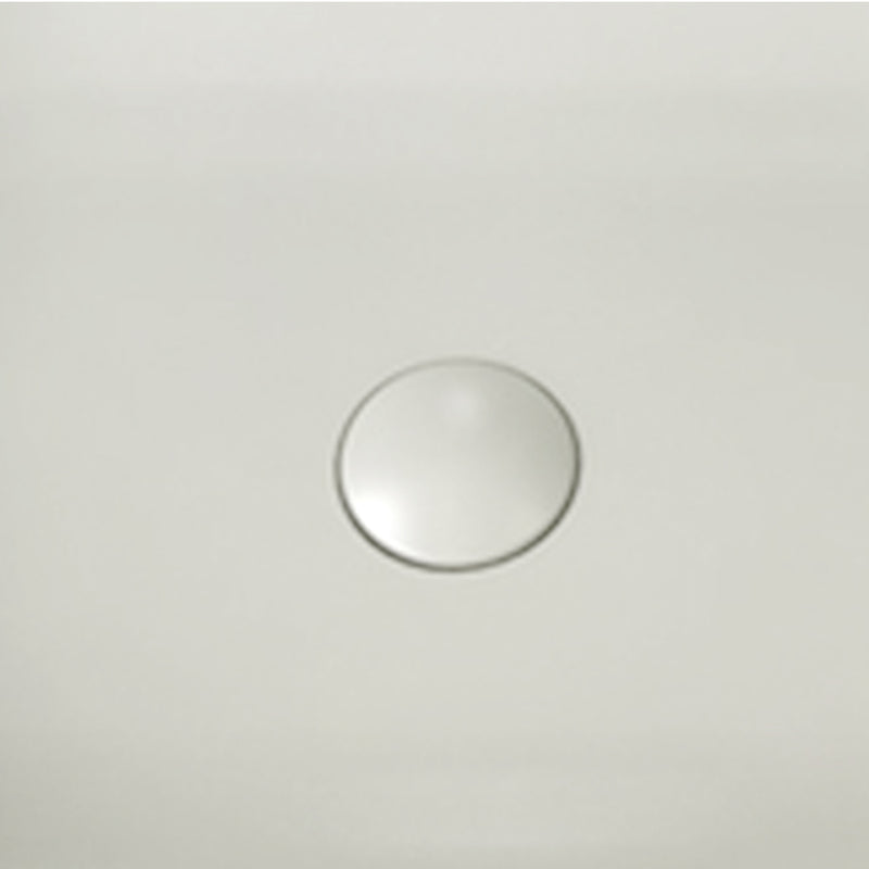 Piletta click-clack con tappo tondo beige opaco per lavabi Sensation senza troppo pieno by CeramicStore | Lo specialista del tuo bagno