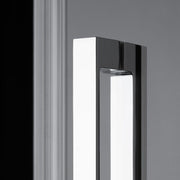 Box doccia semicircolare apertura scorrevole angolare reversibile 80x80 cm modello Dioniso in cristallo trasparente 6 mm by CeramicStore | Lo specialista del tuo bagno