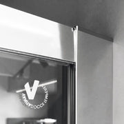 Box doccia semicircolare apertura scorrevole angolare reversibile 80x80 cm modello Dioniso in cristallo trasparente 6 mm by CeramicStore | Lo specialista del tuo bagno