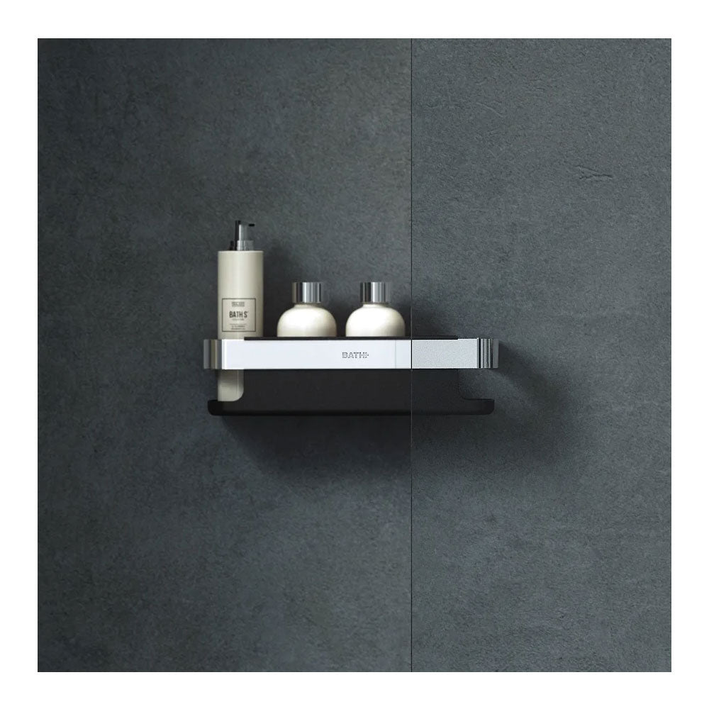 Porta sapone doccia estraibile in acciaio cromato e plastica della collezione 'Line' by Cosmic - cm 30x10,6x8 by CeramicStore | Lo specialista del tuo bagno