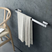 Porta asciugamano a muro in acciaio cromato della collezione 'Line' by Cosmic - cm 60x6,5x3 by CeramicStore | Lo specialista del tuo bagno