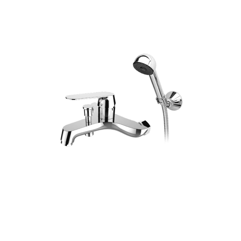 Miscelatore vasca in ottone cromato fornito con kit doccia serie Sky Keller Taps by CeramicStore | Lo specialista del tuo bagno