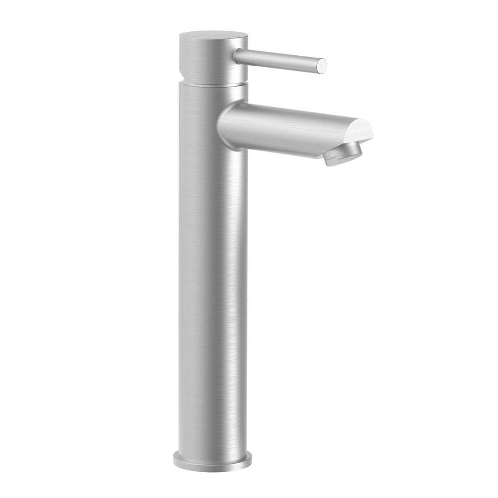 Miscelatore lavabo alto serie Stick modello SK071HST120 steel looking Paffoni by CeramicStore | Lo specialista del tuo bagno