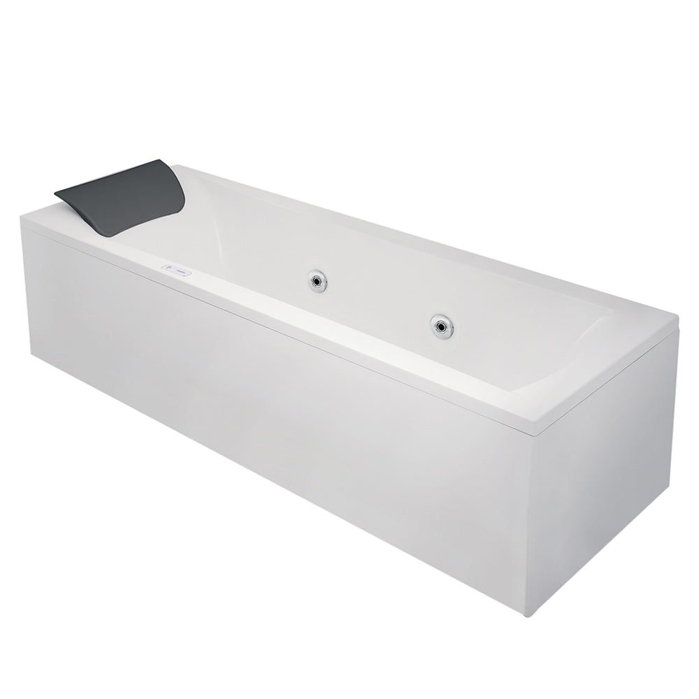 Vasca Bagno rettangolare in acrilico con poggiatesta e idromassaggio Whirpool cm 180x80 by CeramicStore | Lo specialista del tuo bagno