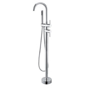 Miscelatore monocomando a pavimento per vasca freestanding RubiFlux cromato by CeramicStore | Lo specialista del tuo bagno