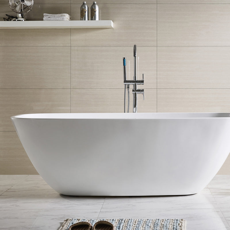 Miscelatore monocomando a pavimento per vasca freestanding RubiFlux cromato by CeramicStore | Lo specialista del tuo bagno