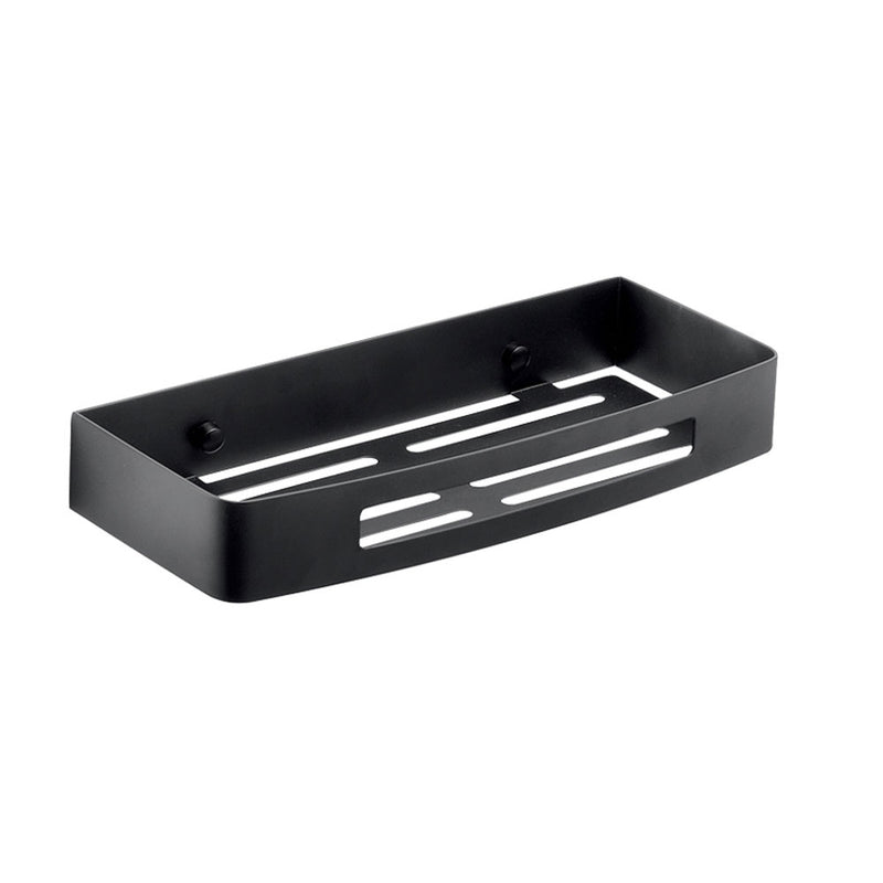 Portaoggetti rettangolare doccia Nerva di Gedy in Acciaio Inox - Nero Matt by CeramicStore | Lo specialista del tuo bagno