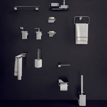 Portaoggetti rettangolare per doccia con appendini ad angolo in Acciaio AISI 304 Gedy serie Il Giglio - Cromato by CeramicStore | Lo specialista del tuo bagno