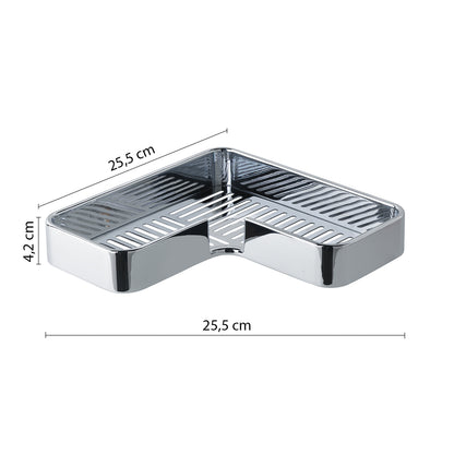 Portaoggetti angolare per doccia in Acciaio AISI 304 Gedy linea Il Giglio - Finitura Cromata by CeramicStore | Lo specialista del tuo bagno