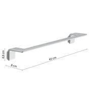Portasalviette 45 cm a parete in Acciaio AISI 304 Gedy serie Il Giglio - Cromato by CeramicStore | Lo specialista del tuo bagno