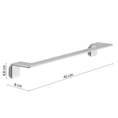 Portasalviette 45 cm a parete in Acciaio AISI 304 Gedy serie Il Giglio - Cromato by CeramicStore | Lo specialista del tuo bagno