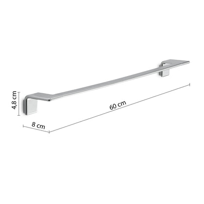 Portasalviette 60 cm a parete in Acciaio AISI 304 Gedy serie Il Giglio - Cromato by CeramicStore | Lo specialista del tuo bagno