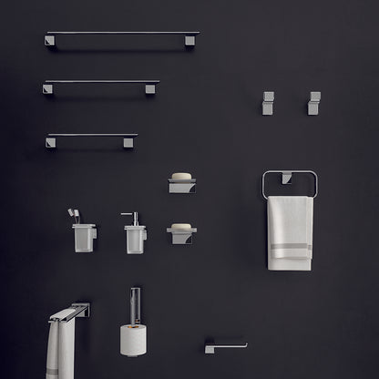 Portasalviette ad anello a parete in Acciaio AISI 304 Gedy serie Il Giglio - Cromato by CeramicStore | Lo specialista del tuo bagno