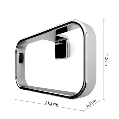 Portasalviette ad anello a parete in Acciaio AISI 304 Gedy serie Il Giglio - Cromato by CeramicStore | Lo specialista del tuo bagno