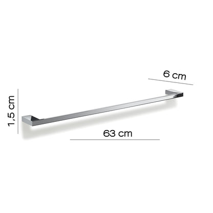 Portasalviette 63 cm in Ottone e Cromall Gedy serie Lanzarote - Cromato by CeramicStore | Lo specialista del tuo bagno