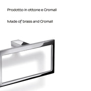 Portasalviette ad anello in Ottone e Cromall Gedy serie Lanzarote - Cromato by CeramicStore | Lo specialista del tuo bagno