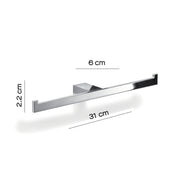 Portarotolo doppio in Ottone e Cromall Gedy serie Lanzarote - Cromato