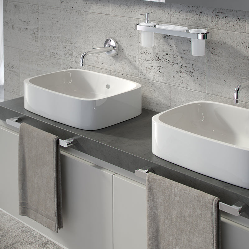 Portasalviette 50 cm a parete Gedy serie Azzorre - Cromato by CeramicStore | Lo specialista del tuo bagno