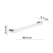 Portasalviette 50 cm a parete Gedy serie Azzorre - Cromato by CeramicStore | Lo specialista del tuo bagno