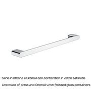 Portasalviette 50 cm a parete Gedy serie Azzorre - Cromato by CeramicStore | Lo specialista del tuo bagno