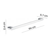 Portasalviette 65 cm a parete Gedy serie Azzorre - Cromato by CeramicStore | Lo specialista del tuo bagno