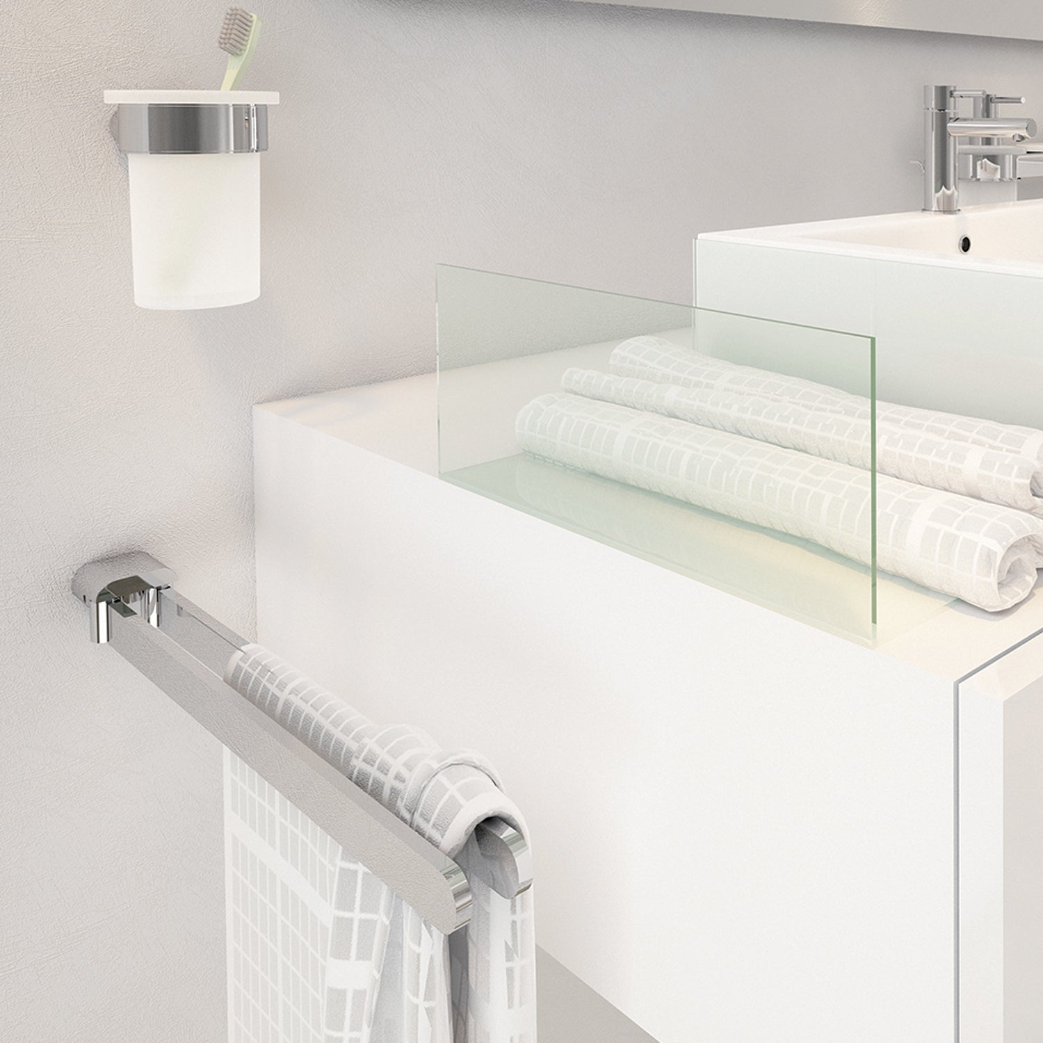 Portasalviette a snodo a parete Gedy serie Azzorre - Cromato by CeramicStore | Lo specialista del tuo bagno