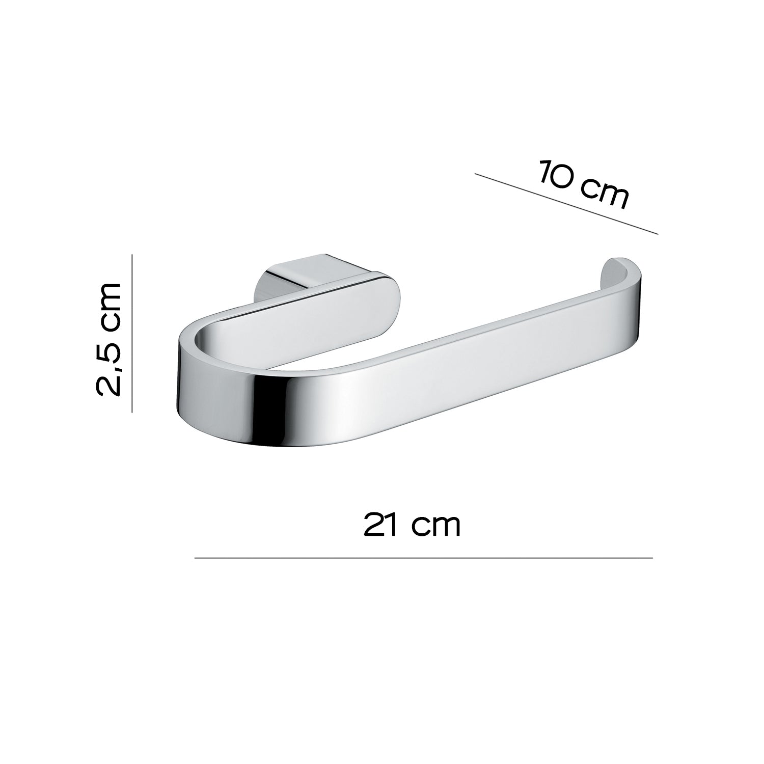 Portasalviette ad anello a parete Gedy serie Azzorre - Cromato by CeramicStore | Lo specialista del tuo bagno