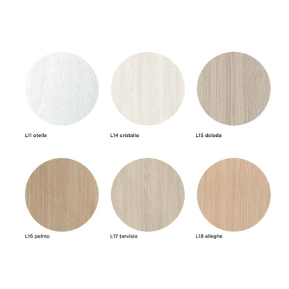 Mensola in legno per lavabo da appoggio cm 100 finitura Legno Dolada