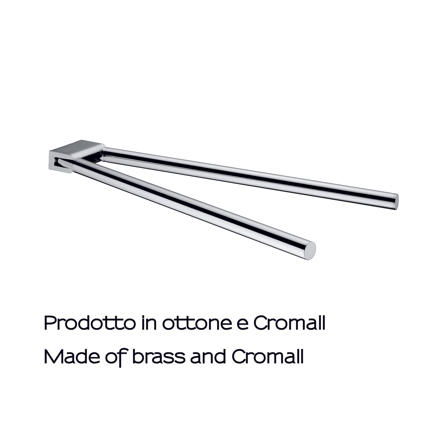 Portasalviette a snodo in ottone e Cromall Gedy serie Canarie - Cromato by CeramicStore | Lo specialista del tuo bagno