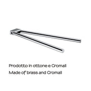 Portasalviette a snodo in ottone e Cromall Gedy serie Canarie - Cromato by CeramicStore | Lo specialista del tuo bagno